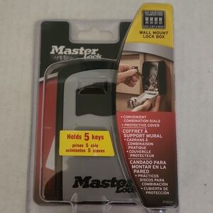 Master Lock Wall Mount Lock Box - Black and Gray